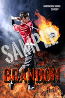 12X18 Balls of Fire posterBrandon OlsonSAMPLEWORDS