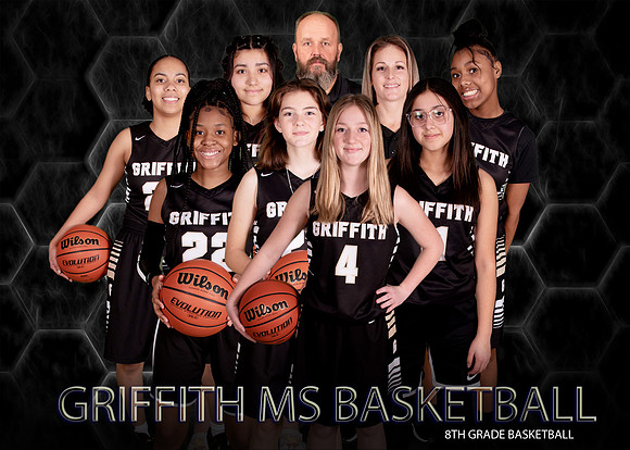 8x10 8th grade girls basketball team