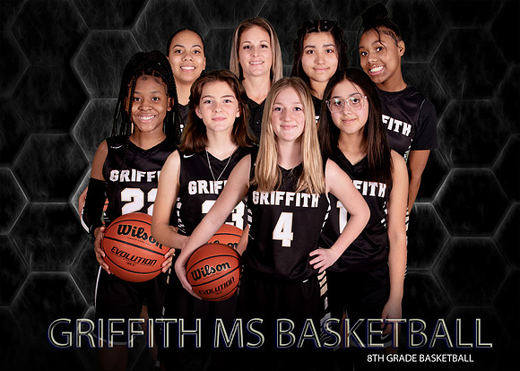 8x10 8th grade girls basketball team
